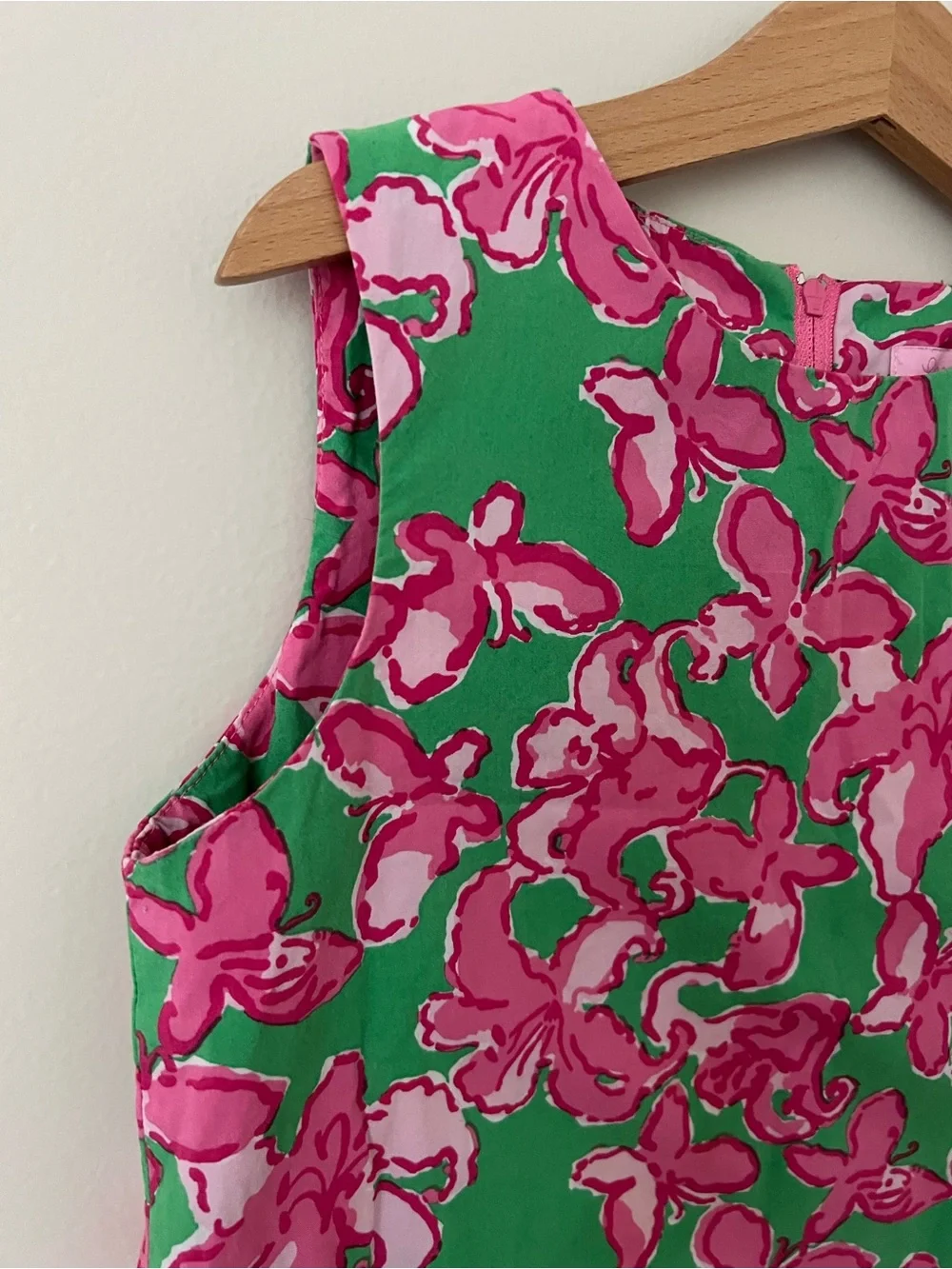 Lilly Pulitzer | Girls’ Pink & Green Butterfly Pattern Dress Size 8